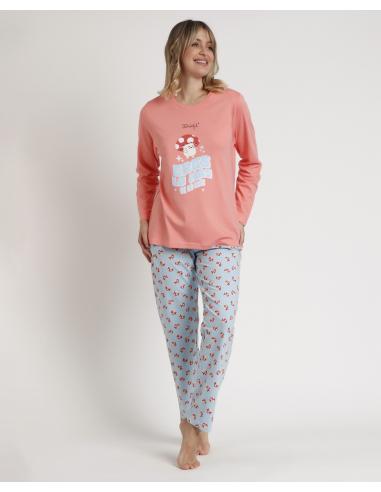 MR WONDERFUL Pijama Manga Larga Eres lo Más para Mujer