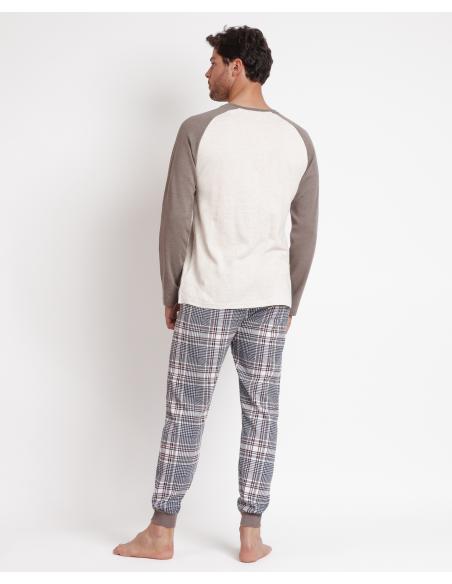 ADMAS Pijama Manga Larga Boston para Hombre