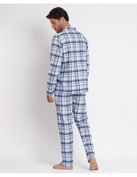 ADMAS CLASSIC Pijama Abierto Manga Larga Sapphire para Hombre