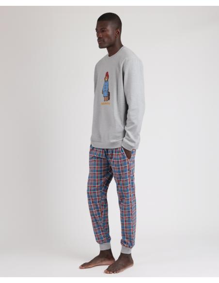 PADDINGTON Pijama Manga Larga Checks para Hombre