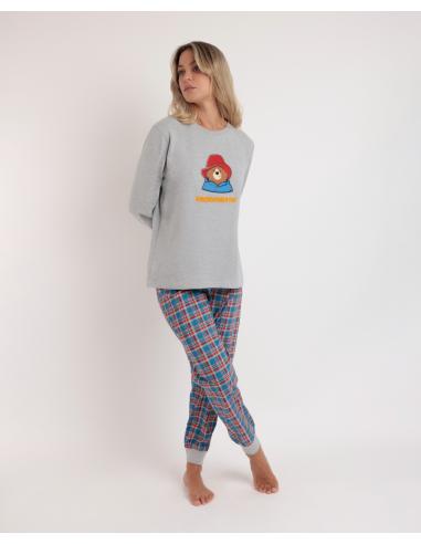 PADDINGTON Pijama Manga Larga Checks para Mujer