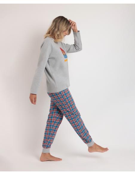 PADDINGTON Pijama Manga Larga Checks para Mujer