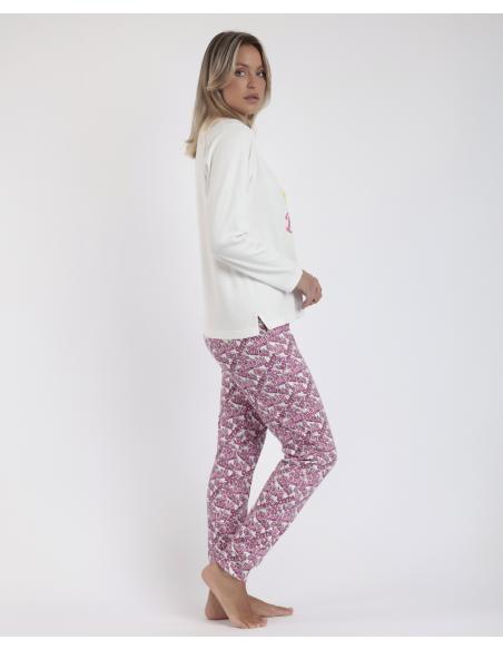 BARBIE Pijama Manga Larga Chic para Mujer