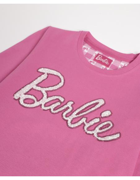 BARBIE Pijama Manga Larga Vichy Mood Barbie para Niña