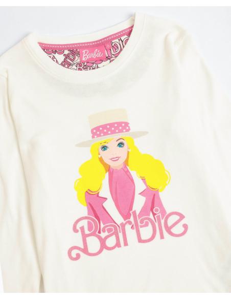 BARBIE Pijama Manga Larga Chic para Niña