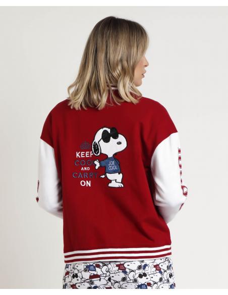 PEANUTS Chaqueta Manga Larga Calentita Snoopy Cool para Mujer