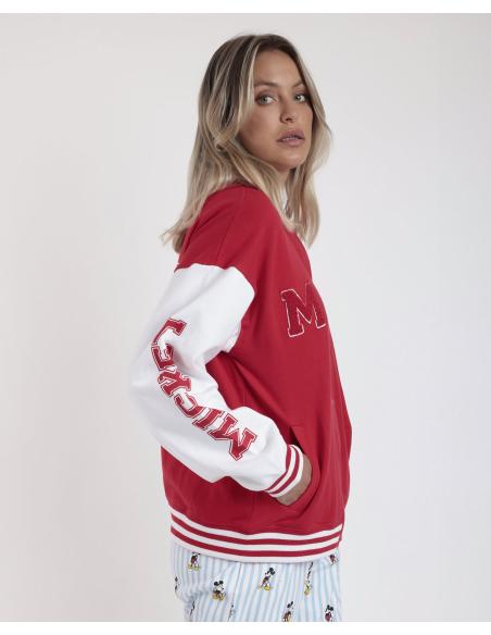 DISNEY Chaqueta Manga Larga Calentita Mickey New York para Mujer