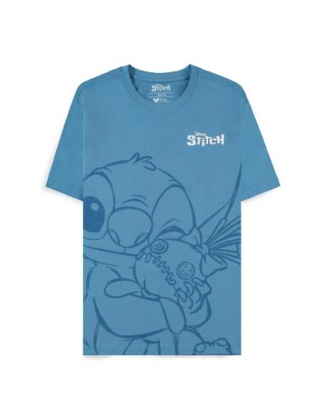 Camiseta abrazo de Stitch - azul XXL