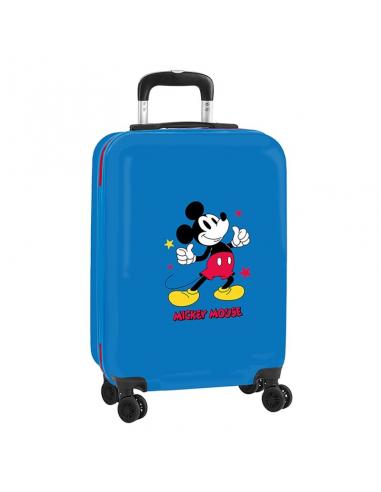 Maleta de cabina Mickey Mouse Only One azul 34,5 x 20 x 55 cm