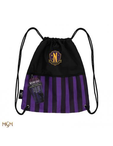 Mochila saco Nevermore Academy Morado 34x34,5 cm