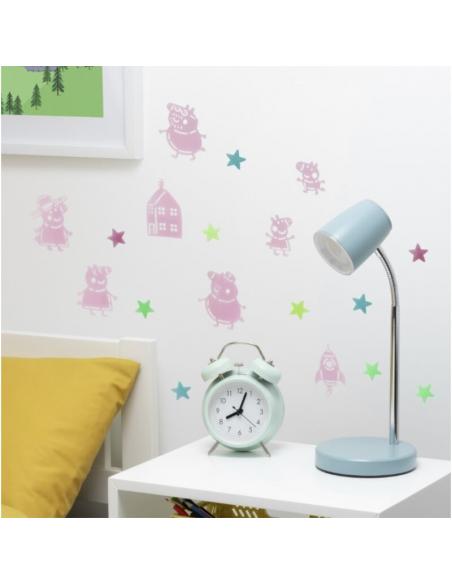 Vinilo decorativo Peppa Pig brilla en la oscuridad