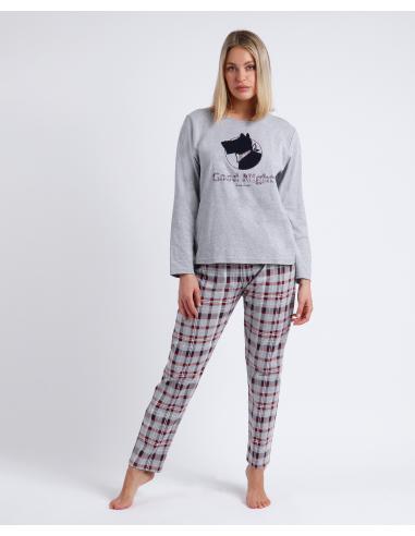 ADMAS Pijama Manga Larga Lou Lou Goodnight para Mujer