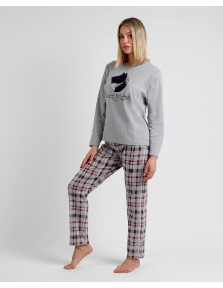 ADMAS Pijama Manga Larga Lou Lou Goodnight para Mujer