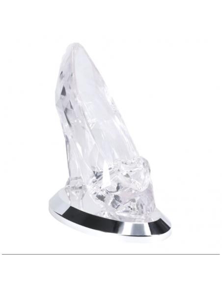 Lámpara 3D Zapato de Cristal 19 cm