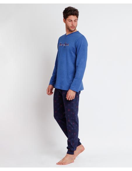 LOIS Pijama Manga Larga Intermittent para Hombre