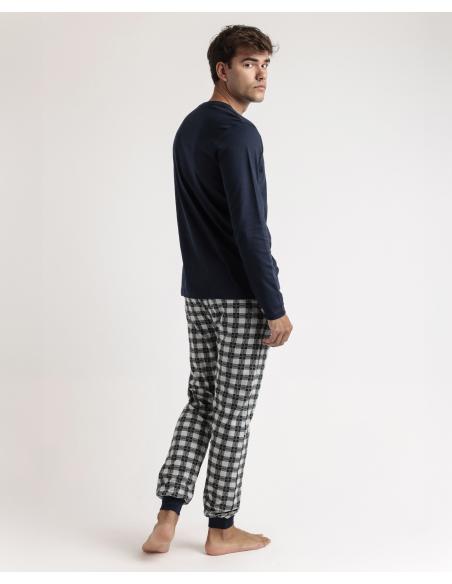 ADMAS CLASSIC Pijama Manga Larga Tapeta Classic Checks para Hombre