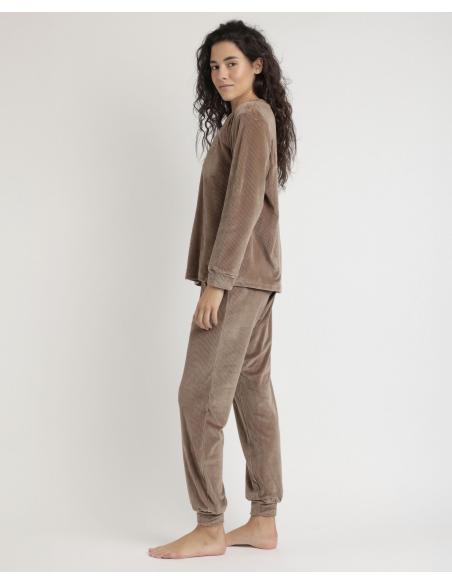 ADMAS CLASSIC Pijama Manga Larga Rayas Relax Home para Mujer