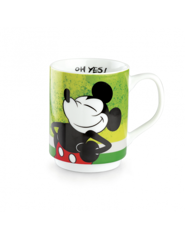 Taza apilable Mickey I am Amarilla 350 ml