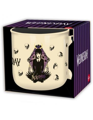 Taza de desayuno Wednesday Nevermore 400 ml