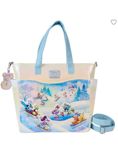 Bolso Tote Convertible Mickey y amigos en paraíso invernal