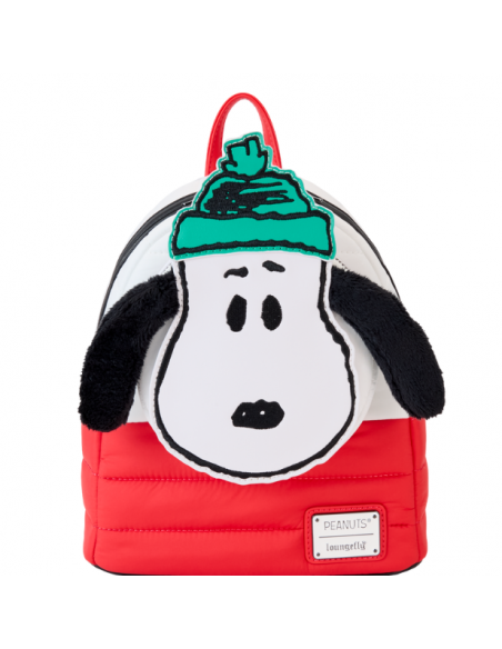 Mini Mochila Snoppy atuendo de invierno