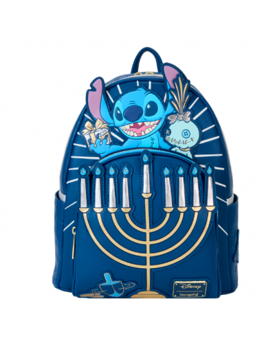 Mini Mochila Stitch y Scrump con la Menorah