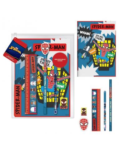 Set de papelería con libreta Spider-Man bocetos