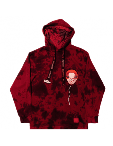 Sudadera unisex con capucha cara de Pennywise en globo XL