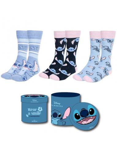 Pack calcetines 3 piezas Lilo & Stitch talla 36-43