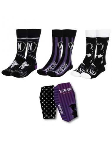 Pack calcetines 3 piezas Wednesday talla 36-43