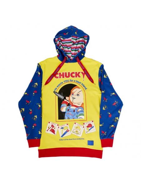 Sudadera unisex con capucha Chucky en caja original L