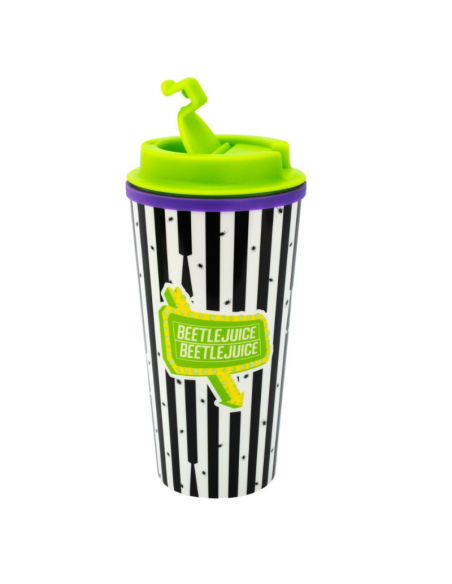 Vaso termo con tapa de rosca Beetlejuice 450 ml