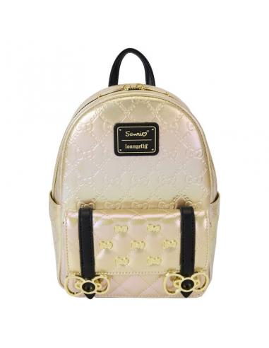 Mini Mochila Oro Hello Kitty 50 Aniverdario