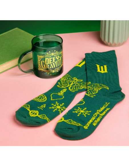 Set de Taza de cristal y Calcetines Wicked Elphaba