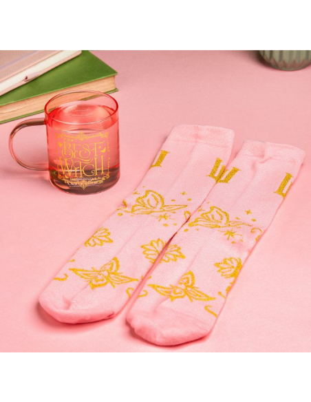 Set de Taza de cristal y Calcetines Wicked Glinda