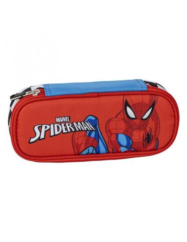 Estuche Portatodo Spider-Man (azul y rojo) ovalado 22,5 cm