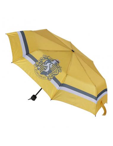 Paraguas manual plegable Escudo Hufflepuff amarillo 53 cm