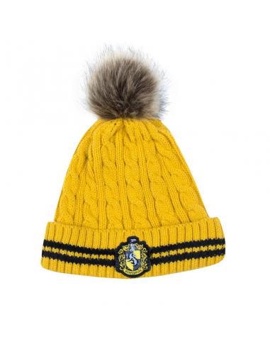 CNR - Gorro de lana con pompón Hufflepuff