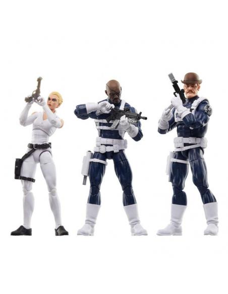 Figura Legends Series Dum dum dugan, Nick Furia y Sharon Carter