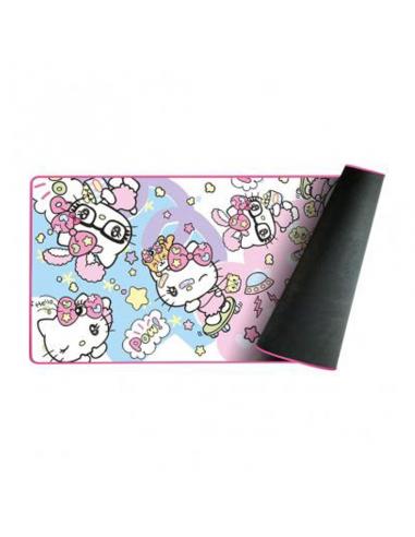 Alfombrilla XXL Hello Kitty colores pastel 90 x 46 cm