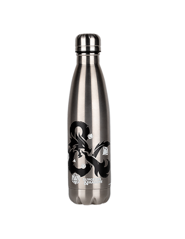 Botella Logo plata de Dragones y Mazmorras 500 ml