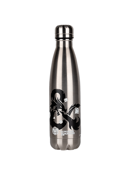 Botella Logo plata de Dragones y Mazmorras 500 ml