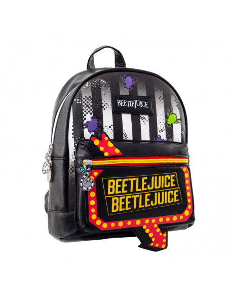 Mini Mochila Beetlejuice Señal de neón