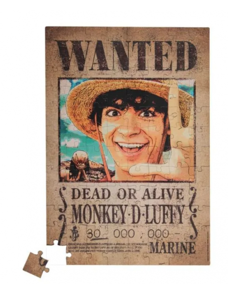 Puzle magnético Se Busca Luffy Live Action tamaño A4