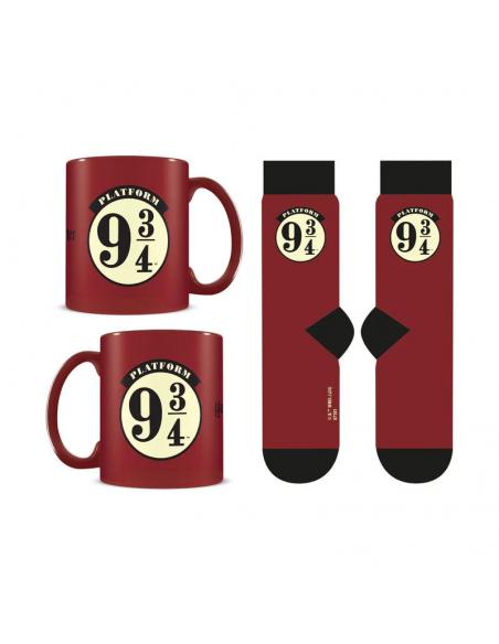 Set regalo con taza y calcetines Harry Potter plataforma (9 3/4) 315 ml y TU 36-41