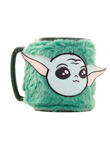 Taza con funda de peluche Grogu 440 ml