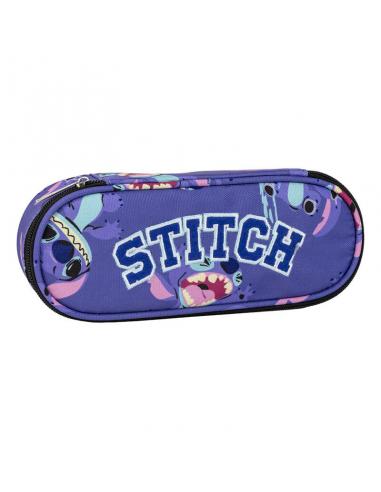 Estuche Portatodo Stitch All Over Print ovalado 22,5 cm