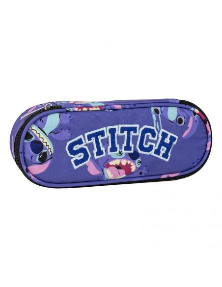 Estuche Portatodo Stitch All Over Print ovalado 22,5 cm