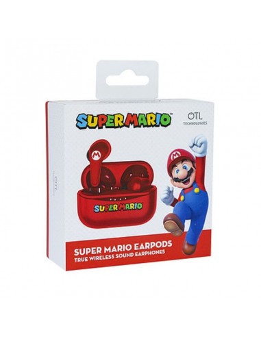 ▷ AURICULARES INALÁMBRICOS TWS EARPODS DE SUPER MARIO by Pequeños Gigantes