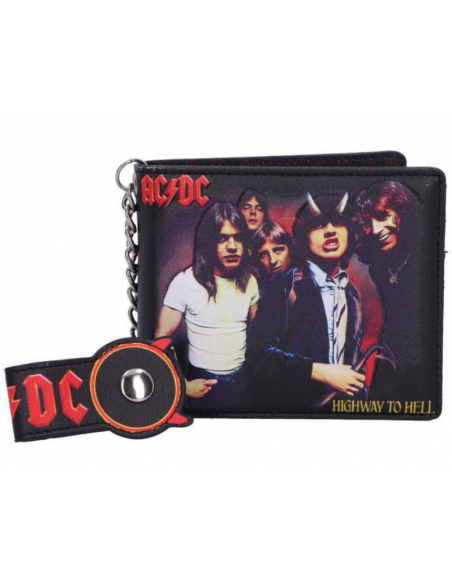 Cartera Tarjetero AC/DC Highway to Hell 11 cm, PU